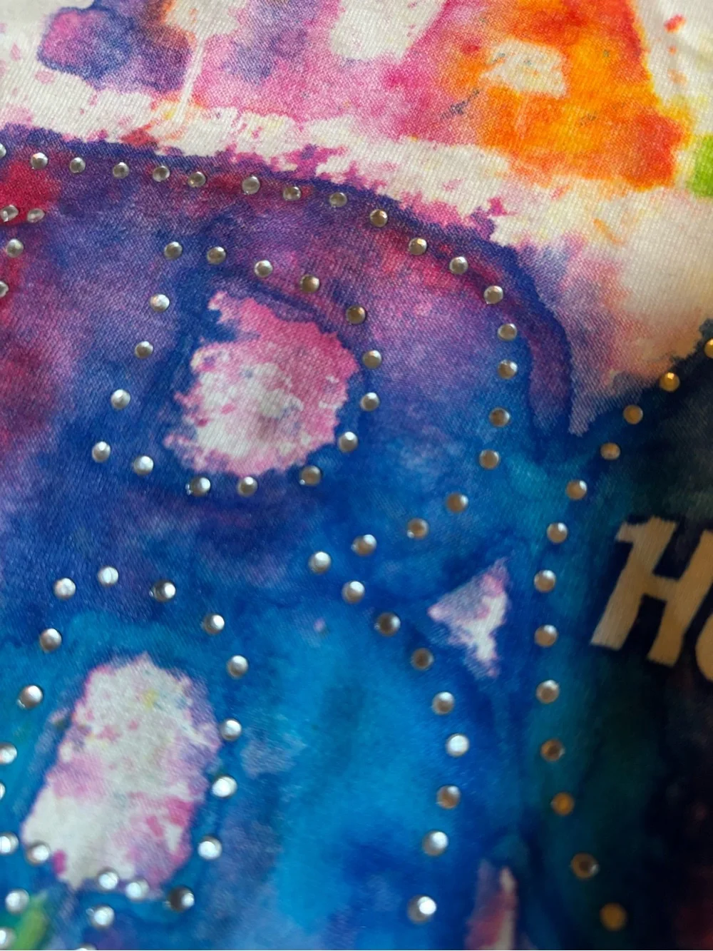 268. Hard Rock Cafe Venice T-Shirt with Rainbow Watercolor Logo, NWT, Size Jr L - Picture 3 of 7